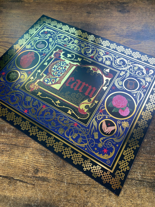 "Yearn" Gold Foil Print