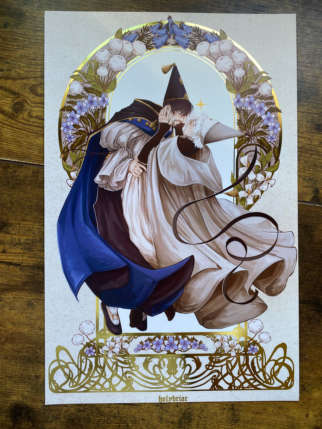 Qifrey & Olruggio Gold Foil Print