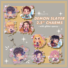 Load image into Gallery viewer, Demon Slayer 2.5&quot; Charms
