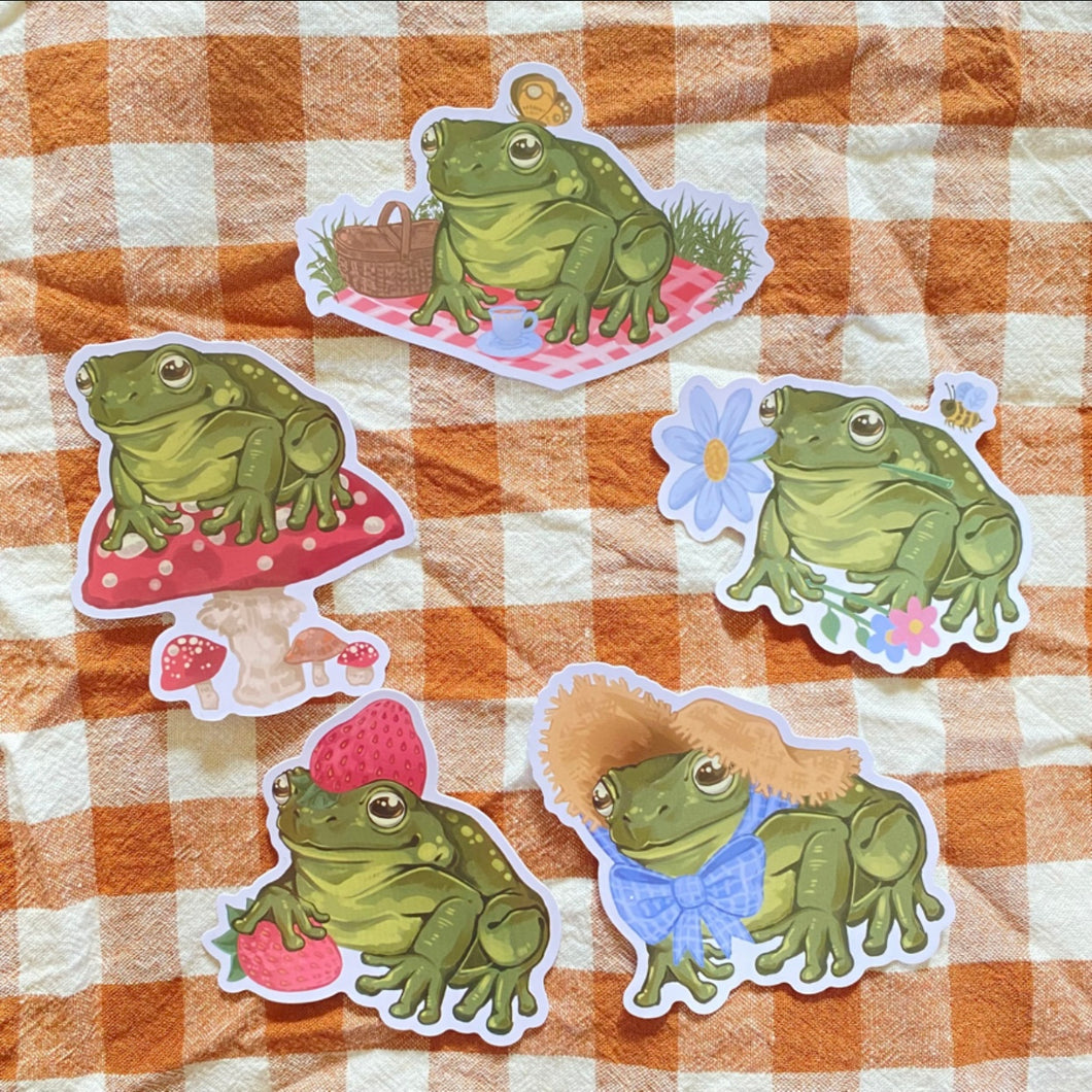 Frog Vinyl Stickers