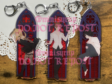 Load image into Gallery viewer, Death Note Stained Glass 4&quot; Charms
